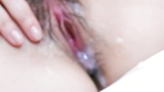 Akina Hara licks and sucks two shlongs