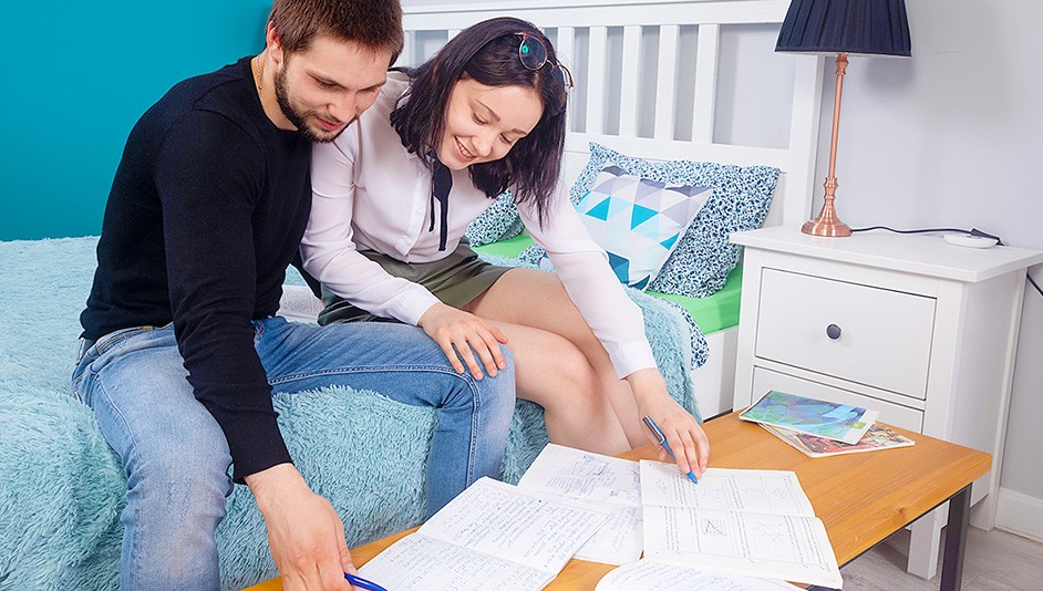 Friends cum on their assignments – Trailer